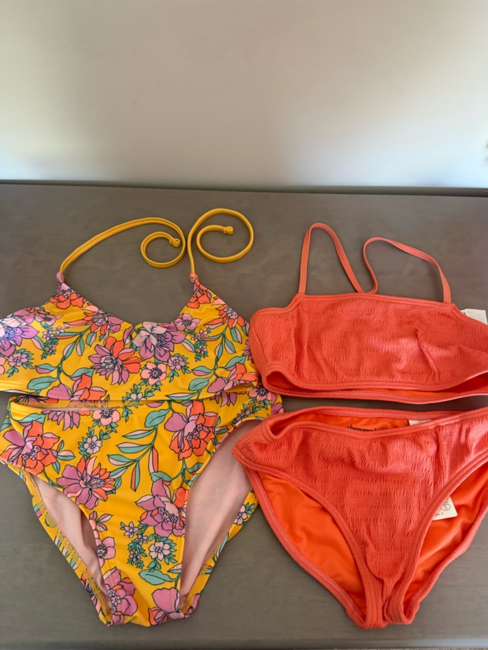 abercrombie kids Bright Orange Swim Bikini Set plus 2 bokini sets